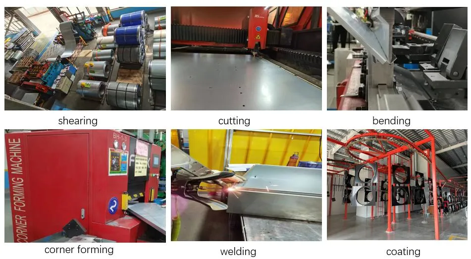 Custom CNC Sheet Metal Bending Machining Part Stamping Punching Processing Cutting Galvanized Metal Equipment Shells Housing Fabrication